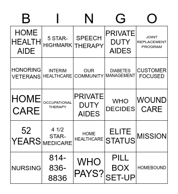 INTERIM B-I-N-G-O Bingo Card