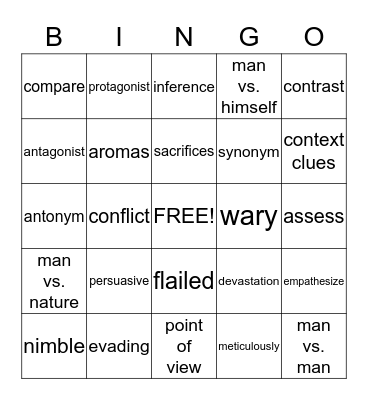 Amigo Brothers/Friendships Bingo Card