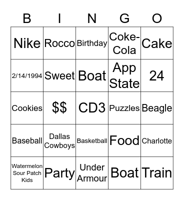 CD3 Bingo Card