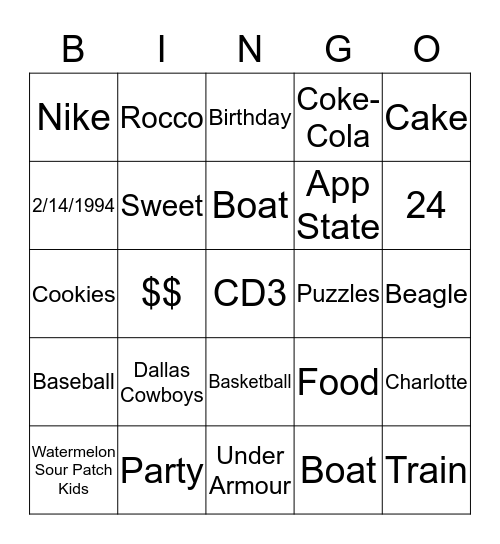 CD3 Bingo Card
