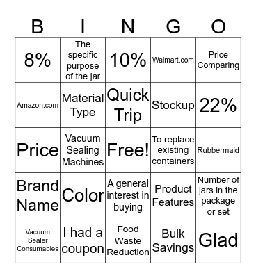Untitle Bingo Card