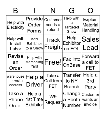 CSC BINGO Card