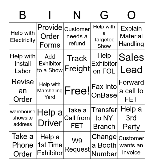 CSC BINGO Card