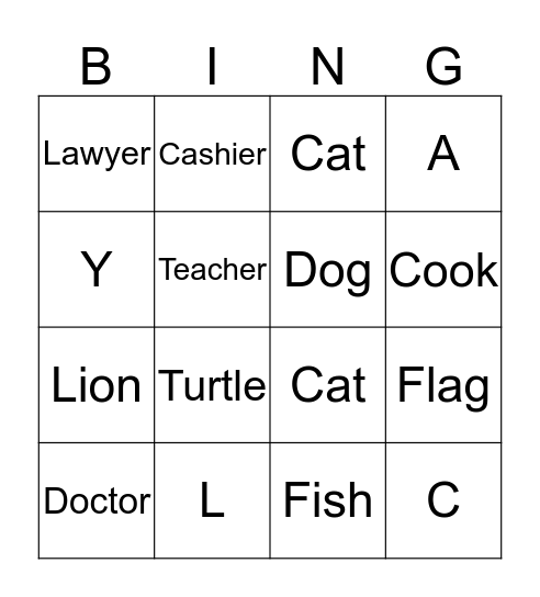 ASL Review Bingo  Bingo Card