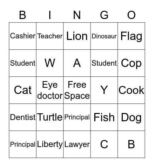 ASL Review Bingo  Bingo Card