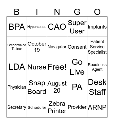an EPIC Game Night Bingo Card