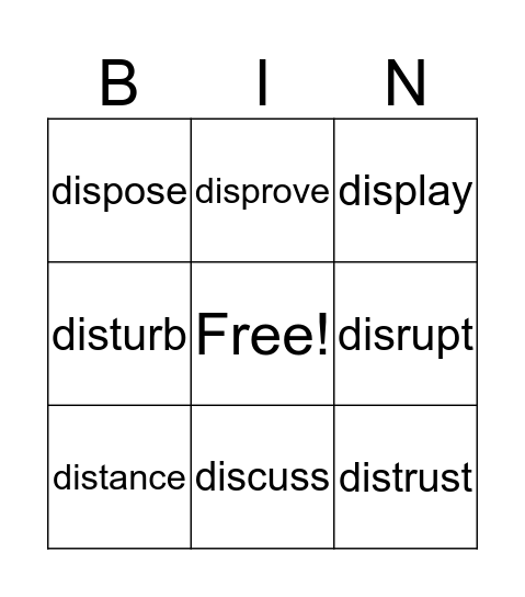 BLUE GROUP Bingo Card