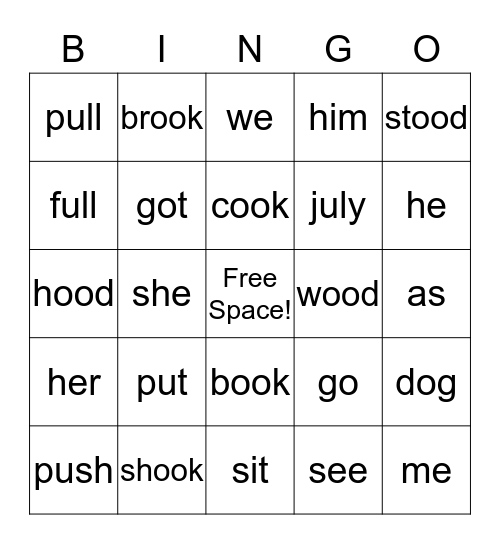 2nd Grade - 2 Bingo Card