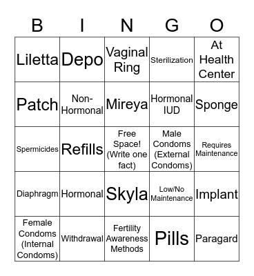BC Bingo! Bingo Card