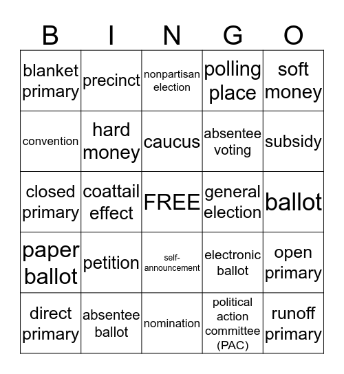 Chapter 7 Review  Bingo Card