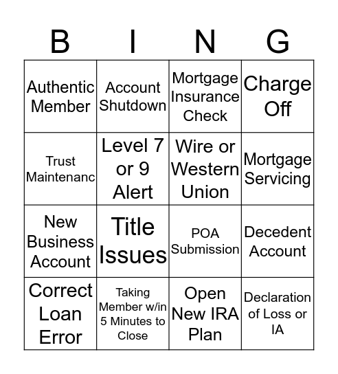 Turn That Frown Upside Down Bingo Card