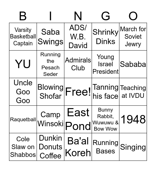 kaiju paradise bingo Card