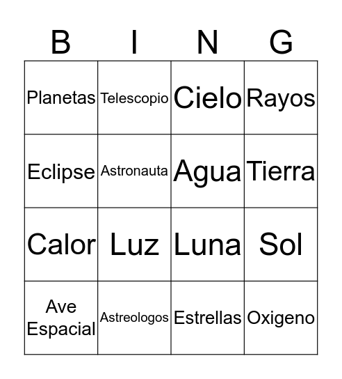 Bingo Card