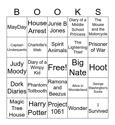 Camp Read-A-Lot BINGO Card