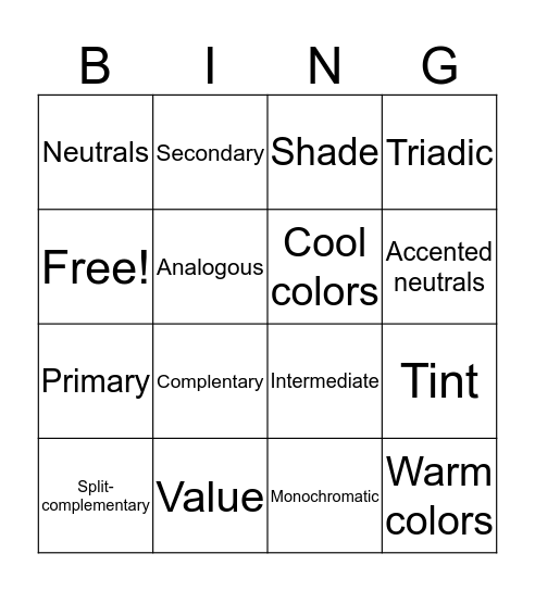 Apparel 1 Bingo Card