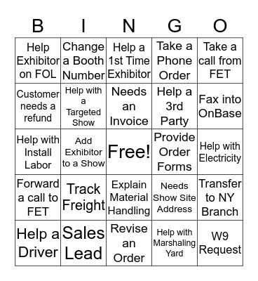 CSC BINGO Card