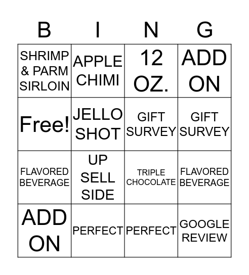 BINGO AT THE BEE Bingo Card