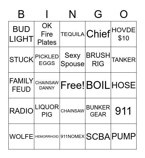 FFD Party 2018-1 Bingo Card