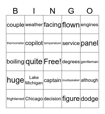 Happy Friday Bingo Card