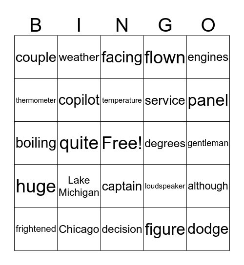 Happy Friday Bingo Card