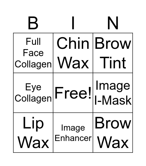 Add On Bingo! Bingo Card