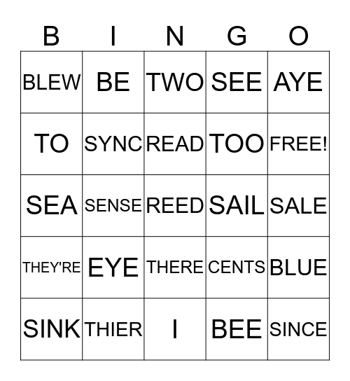 NOW THAT'S PUNNY!! Bingo Card