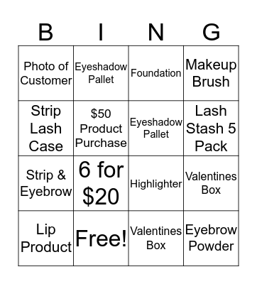 WINK Bingo  Bingo Card