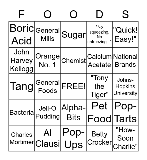 Convenience with a "C" Bingo Card