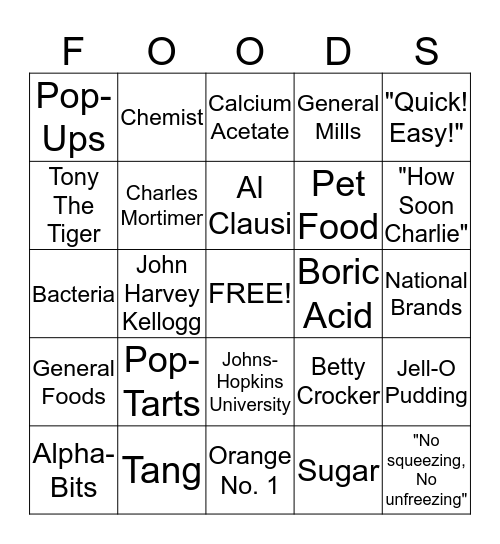 Convenience with a "C" Bingo Card