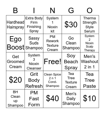 March Madness Bingo Card
