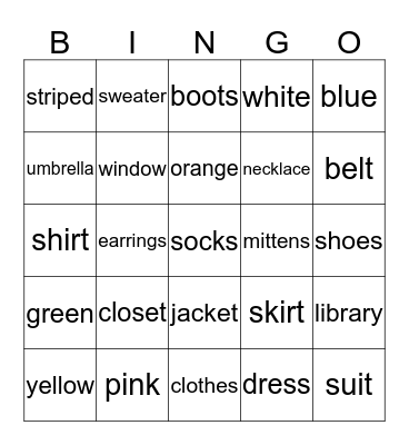 Chapter 7&8 Bingo Card