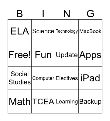 Any Content USA Bingo Card