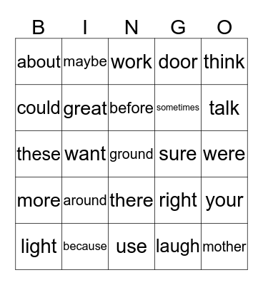 Book 4 Bingo Card