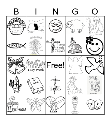 EASTER BINGO Card
