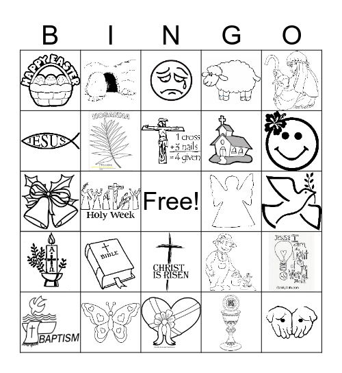 EASTER BINGO Card