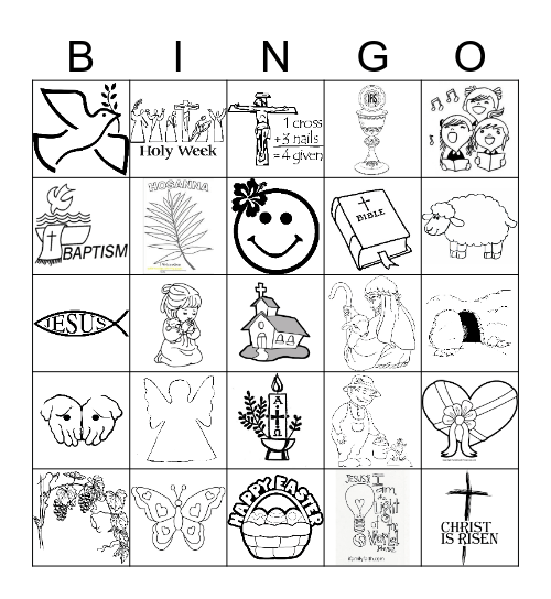 EASTER BINGO Card