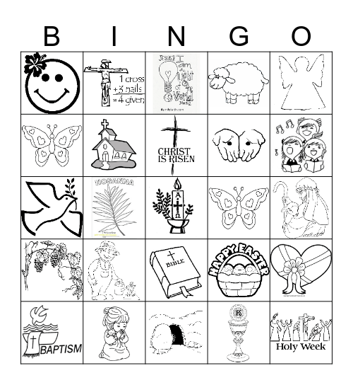 EASTER BINGO Card