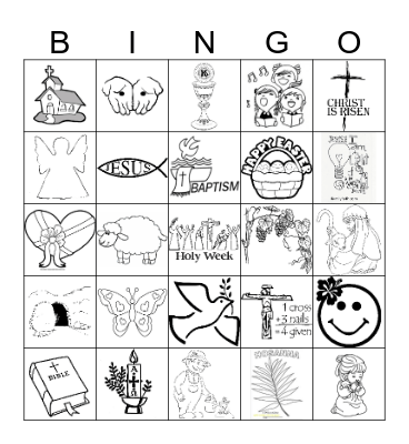 EASTER BINGO  Bingo Card