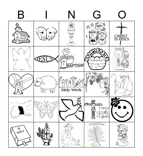 EASTER BINGO  Bingo Card