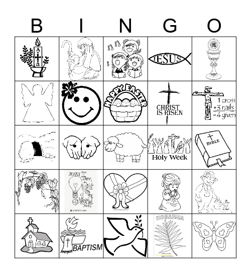 EASTER BINGO  Bingo Card