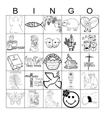 EASTER BINGO  Bingo Card