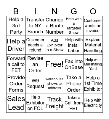 CSC BINGO Card