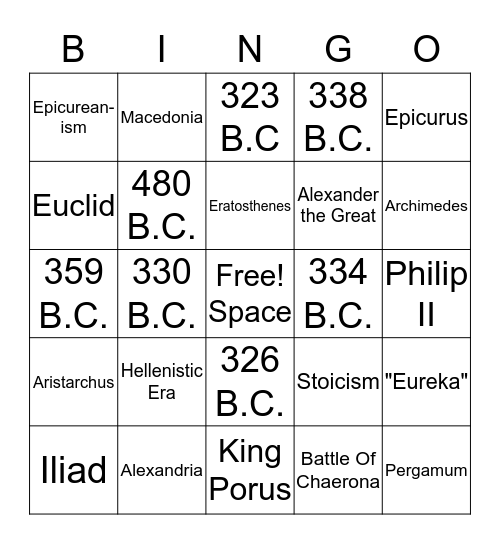 3D Bingo Card