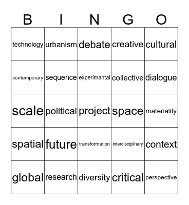 MIT- BINGO Card