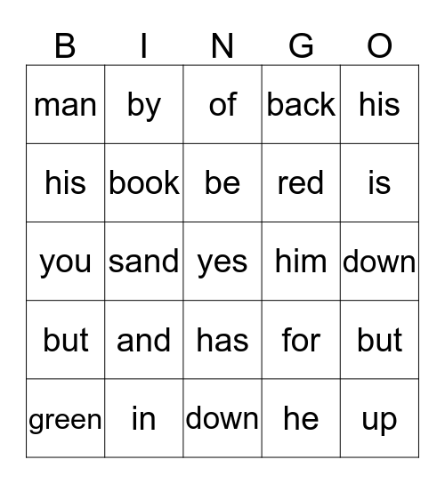 Preprimer PALS QC 1 & QC 2 Bingo Card