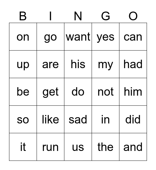 Preprimer PALS QC 3 & QC 4 Bingo Card