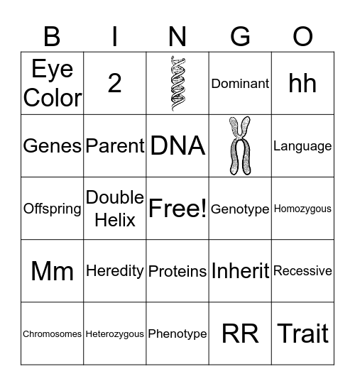 Gene Bingo Card