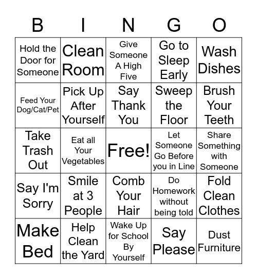 FRIENDLY AND HELPFUL Bingo Card