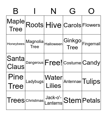 Flying Start Bingo Card