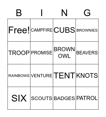 THINKING DAY Bingo Card